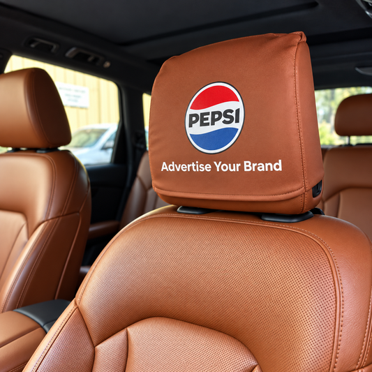 Car Seat Headrest Branded Cover