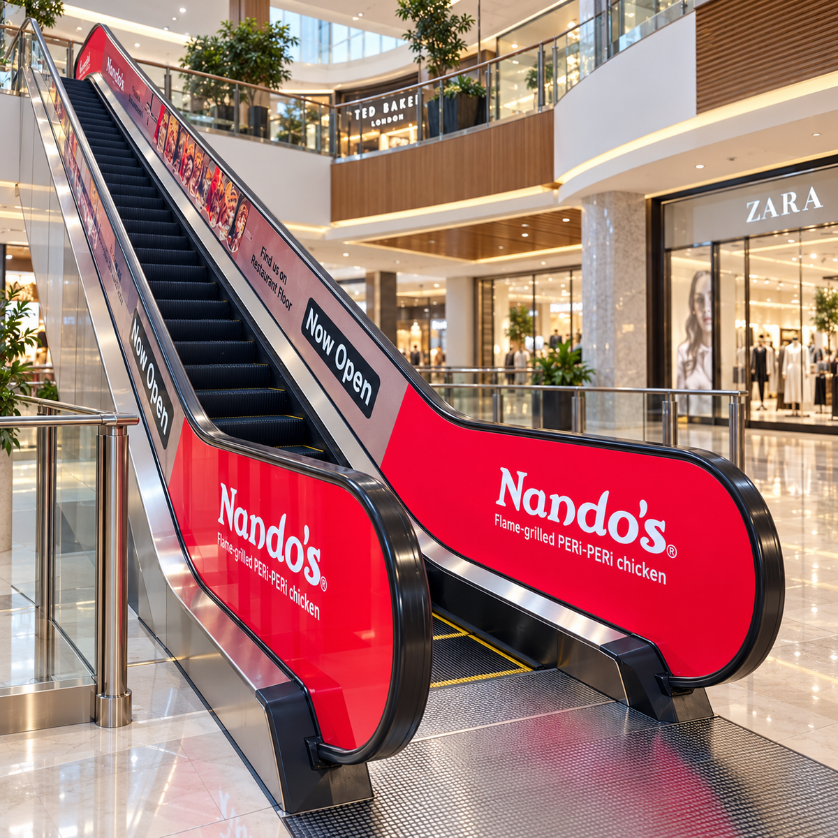 Escalator Vinyl Branding