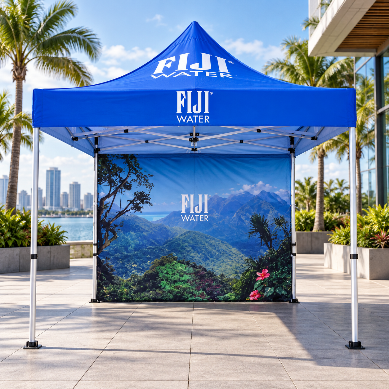 Fabric Tent 3 x 3 M with Backdrop