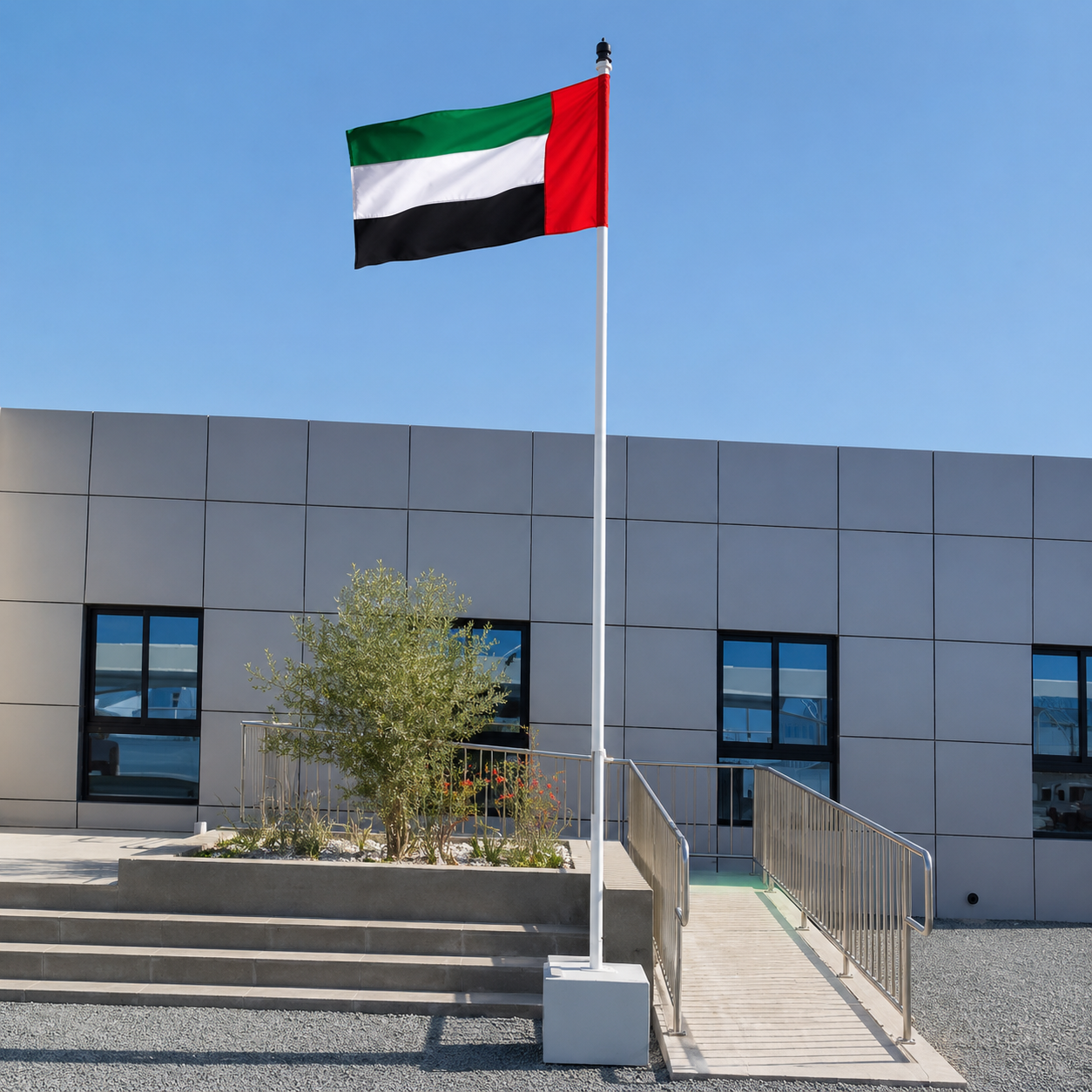 Hoisting Flag