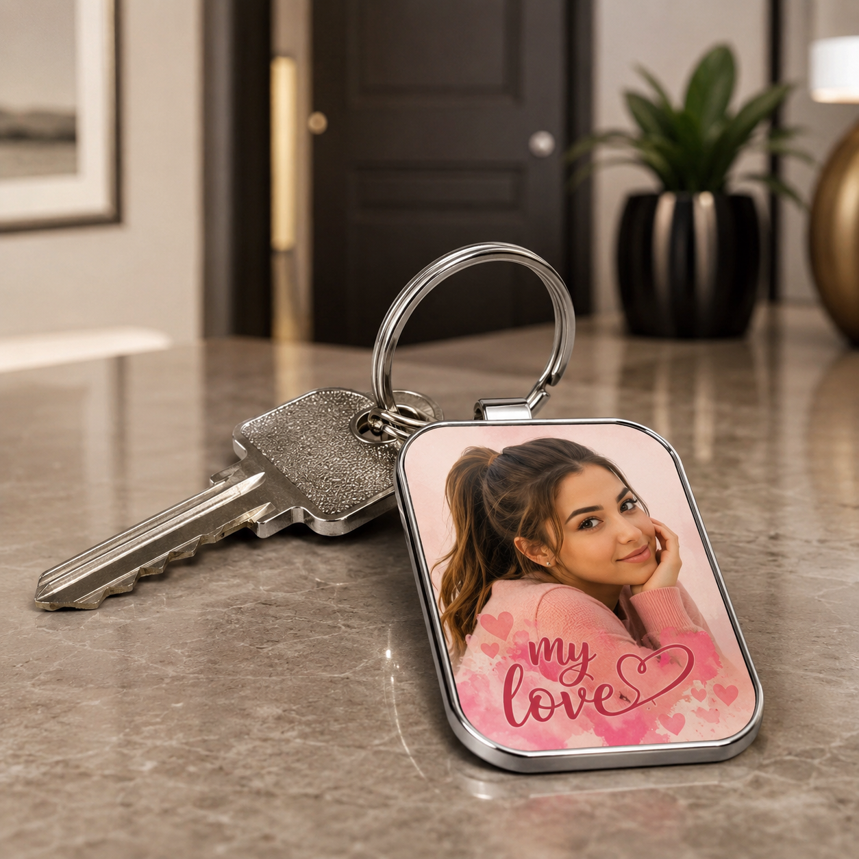 UV-DTF printed key chain