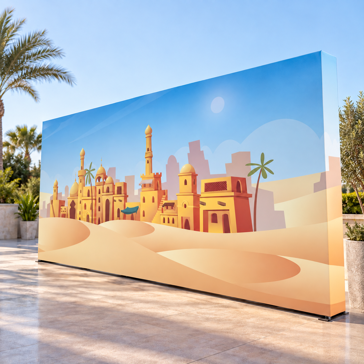Outdoor backdrop