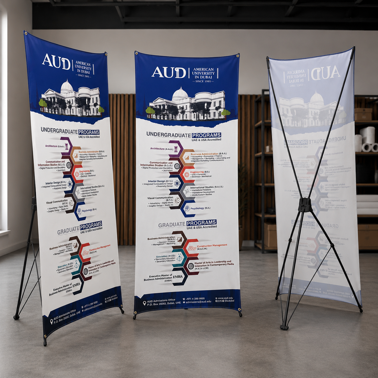 X-Banner both PVC & Fabric